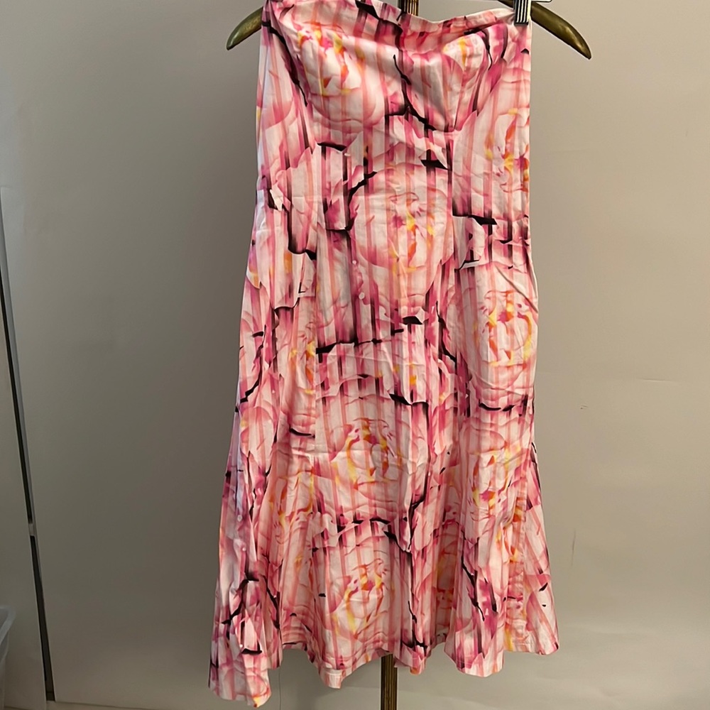 Vintage Diane vonFurstenberg DVF size 8 strapless dress one of a kind